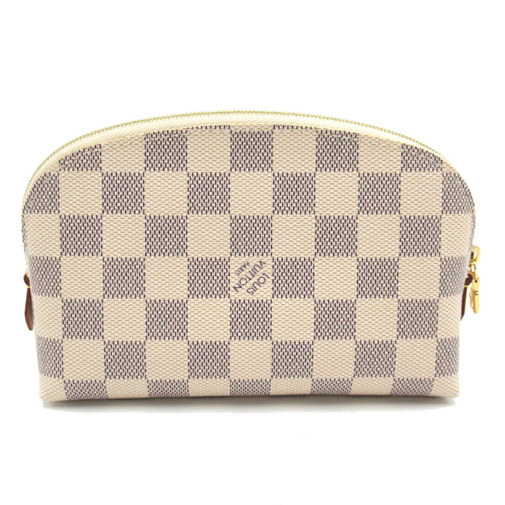 LOUIS VUITTON Pochette Cosmetic Pouch Bag Azur White - Picture 2 of 9